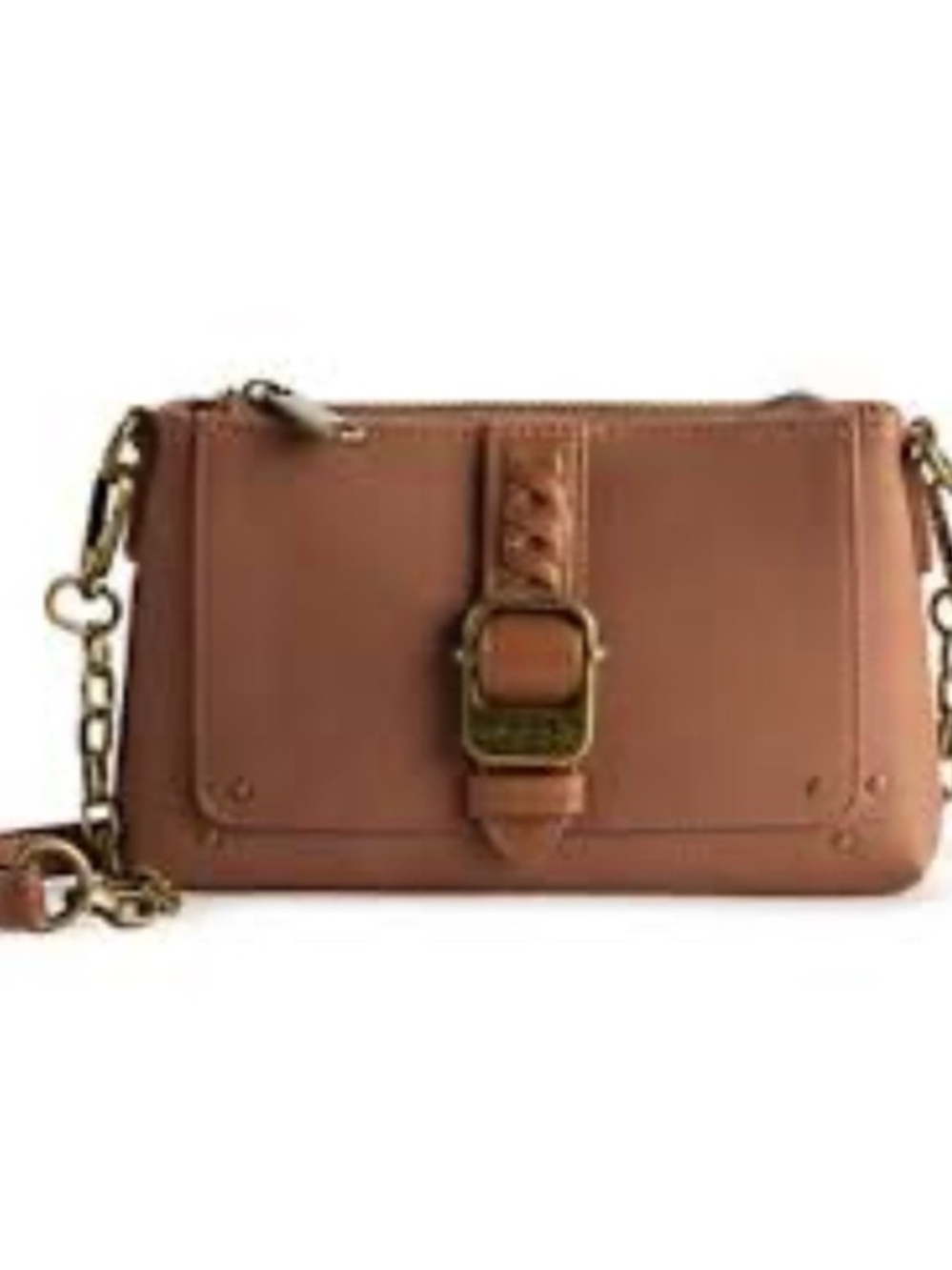 FRYE AND CO Olivia Tan Crossbody Bag